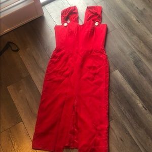 Casual Corners Red Cocktail Dress